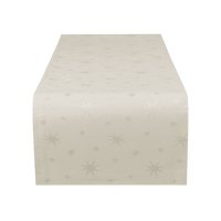 Tischläufer Weihnachten Lurex Sterne Tischband Herbst Advent Weihnachts Tischdeko