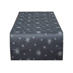 Tischläufer Weihnachten Lurex Sterne Tischband Herbst Advent Weihnachts Tischdeko