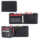 Herren Geldbörse Echt Leder Portemonnaie RFID Blocker Kreditkarten Schutz Brieftasche Querformat #2128
