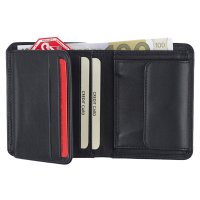 Herren Geldbörse Echt Leder Portemonnaie RFID Blocker Kreditkarten Schutz Brieftasche Hochformat 8,5 x 10,5 cm