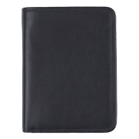 Herren Geldbörse Echt Leder Portemonnaie RFID Blocker Kreditkarten Schutz Brieftasche Hochformat 8,5 x 10,5 cm