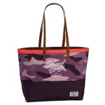 Camouflage Tasche lila Umhängetasche Shopper Einkaufstasche Badetasche cooles Tarnmuster
