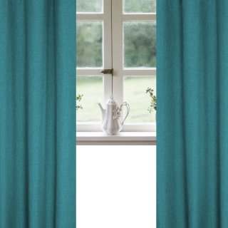 UNIVERSDECOR Vorhangpaar 'Moonlight' – Leinenoptik, Blickdicht, 140x260 Cm (je Stück), Mit Ösen, Nachtblau, 100% Polyester, Maschinenwaschbar