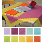 Tischläufer 40x160 cm frische modische sonnengelb Uni Farben Jaquard Muster