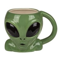 Alien Tasse Keramik Becher ca. 400 ml Kaffeetasse...