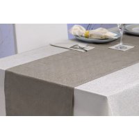 Tischläufer Illuvia Tischband 40x160 cm Mitteldecke edel glänzend gemustert