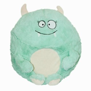 Monster Kuschelkissen Plüsch Kinder Kissen in Mint Dekokissen incl Füllung ca. 45 cm Autokissen