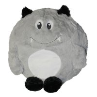 Monster Kuschelkissen Plüsch Kinder Kissen in Grau...