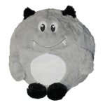 Monster Kuschelkissen Plüsch Kinder Kissen in Grau Dekokissen incl Füllung ca. 45 cm Autokissen