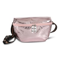 Tasche ohlala Hüfttasche Bauch- Gürteltasche Hip Bag ca. 28 x 16 cm Metallic Rosé