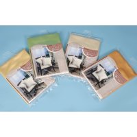 Satin Kissenhüllen 40x40 cm Kissen Bezug 2er-Set Kissenbezug Steg Doppel-Pack