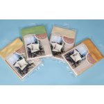 Satin Kissenhüllen 40x40 cm Kissen Bezug 2er-Set Kissenbezug Steg Doppel-Pack