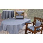 Tischdecke Outdoor Garten Balkon Tischtuch meliert Mitteldecke 90x90 cm witterungsbeständig #2219