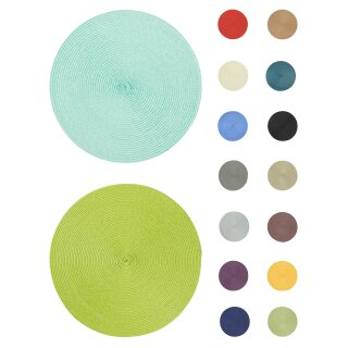 Platzset Polypro rund ca. 35 cm Ø 15 Farben abwaschbar Tischset Platz, 5,95 €