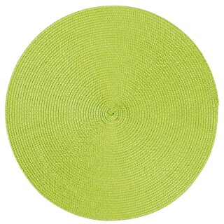 Platzset Polypro Anis rund ca. 35 cm Ø abwaschbar Tischset Platzdeckchen