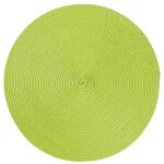 Platzset Polypro Anis rund ca. 35 cm Ø abwaschbar Tischset Platzdeckchen