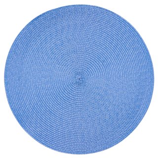 Platzset Polypro Bleu rund ca. 35 cm Ø abwaschbar Tischset Platzdeckchen