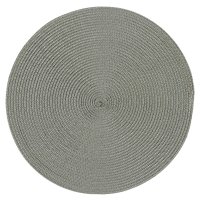 Platzset Polypro Grau rund ca. 35 cm Ø abwaschbar...