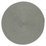 Platzset Polypro Grau rund ca. 35 cm Ø abwaschbar Tischset Platzdeckchen