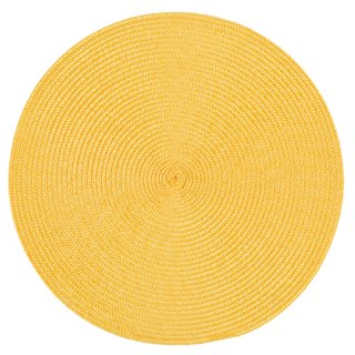 Platzset Polypro Honig rund ca. 35 cm Ø abwaschbar Tischset Platzdeckchen
