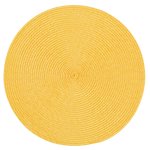 Platzset Polypro Honig rund ca. 35 cm Ø abwaschbar Tischset Platzdeckchen