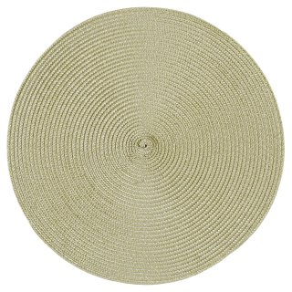 Platzset Polypro Natur rund ca. 35 cm Ø abwaschbar Tischset Platzdeckchen
