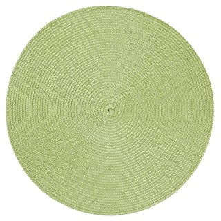 Platzset Polypro Pistazie rund ca. 35 cm Ø  abwaschbar Tischset Platzdeckchen