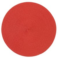 Platzset Polypro Rot rund ca. 35 cm Ø abwaschbar...