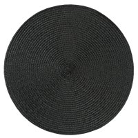 Platzset Polypro Schwarz rund ca. 35 cm Ø...