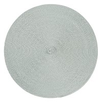 Platzset Polypro Silbergrau rund ca. 35 cm Ø...