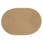 Platzset Polypro Caramel oval ca. 45x30 cm Platzdeckchen Tischset geflochtene Optik
