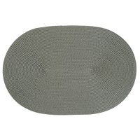 Platzset Polypro Grau oval ca. 45 x30 cm Platzdeckchen...