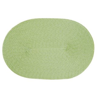 Platzset Polypro Pistazie oval ca. 45x30 cm Platzdeckchen Tischset geflochtene Optik