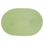 Platzset Polypro Pistazie oval ca. 45x30 cm Platzdeckchen Tischset geflochtene Optik