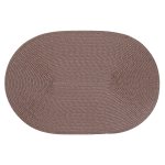 Platzset Polypro Schoko oval ca. 45x30 cm Platzdeckchen Tischset geflochtene Optik