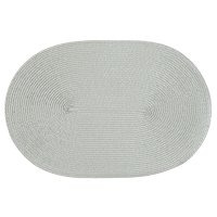 Platzset Polypro Silbergrau oval ca. 45x30 cm...