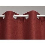Vorhang rot Leinenoptik extrem blickdicht &Ouml;sen Gardine 130 x 245 cm