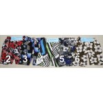 Badeshorts Badehose mit Innenslip, Gr&ouml;&szlig;e M entspricht 5, Muster 6 (braun mit wei&szlig;en Blumen)