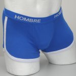 Herren Retro Sprinter Shorts Hombre Unterhose Baumwoll Slip XL entspricht 7 blau