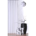 Vorhang wei&szlig; 140x245 cm Kr&auml;uselband blickdicht / lichtdurchl&auml;ssig Gardine Dekoschal