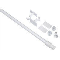 Cafehausstange weiss ausziehbar 75-125 cm Halter...