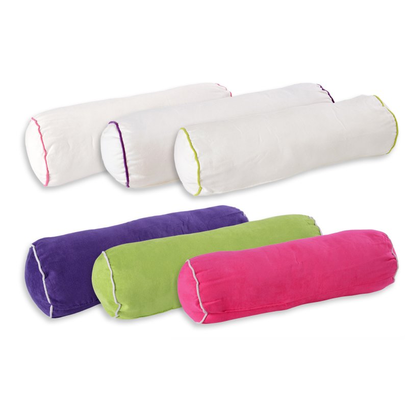 Nackenrolle mit Paspel 15x55 cm Nackenstütze Kissen Kopfkissen Rolle , 9,95 €
