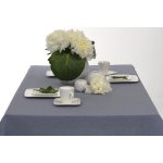Tischdecke blau grau 130x160 cm Tafeltuch elegant meliert