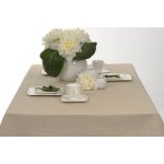 Tischdecke beige 130x160 cm Tafeltuch elegant meliert