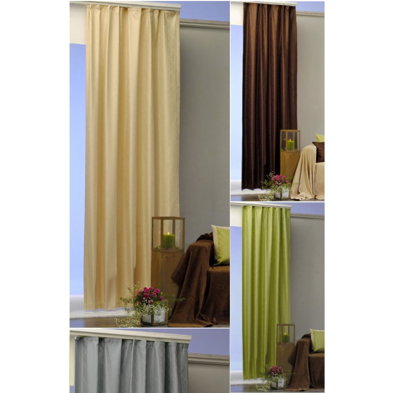 Thermogardine Blickdicht Polar Fleece Vorhang 140x245 Cm