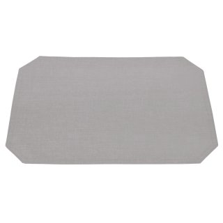 Tischset Platzset silber 35x50 cm Untersetzer wasserabweisend Leinenoptik