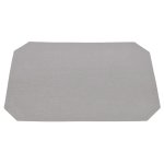 Tischset Platzset silber 35x50 cm Untersetzer wasserabweisend Leinenoptik