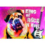 Leinwand Bild King of Rock n Roll Nostalgie live style ca. 50x70 cm Modern Druck