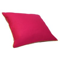 Kissenbezug Lilly Leinenoptik mit Paspel 50x50 neon pink...