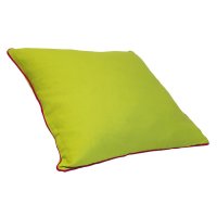 Kissenbezug Lilly Leinenoptik mit Paspel 40x40 limetten...